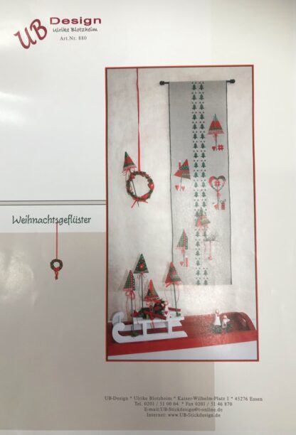 Stickvorlage Weihnachtsgeflüster