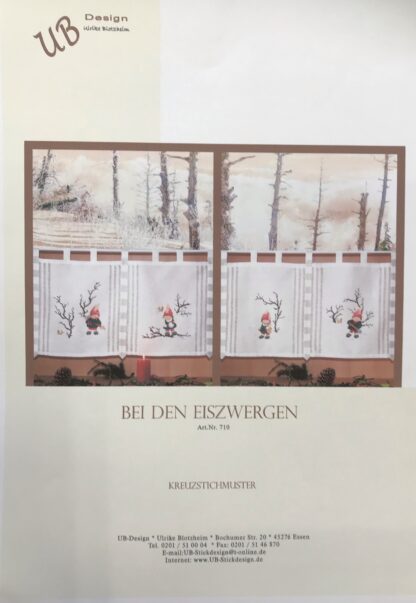 Stickvorlage Bei den Eiszwergen