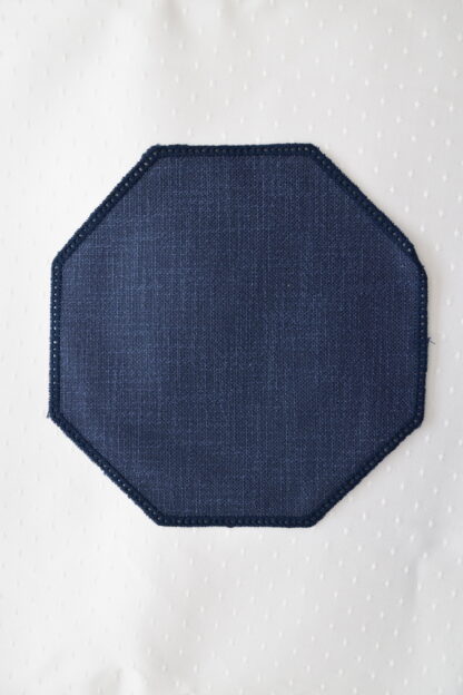 Anhäkel-Achteck, Navi-Blau