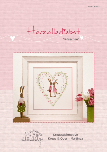 Herzallerliebst "Küsschen" - Stickanleitung