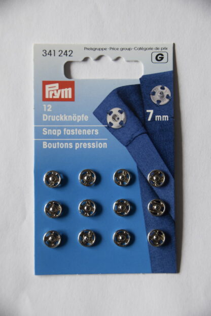 Prym 12 Druckknöpfe (Silber, 7mm)