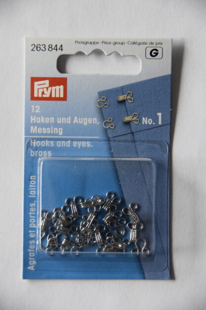 Prym 12 Haken und Augen (No.1)