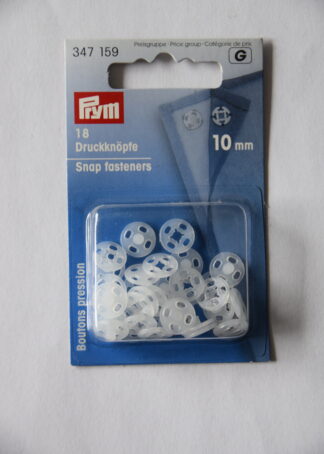 Prym 18 Druckknöpfe (weiß, 10mm)