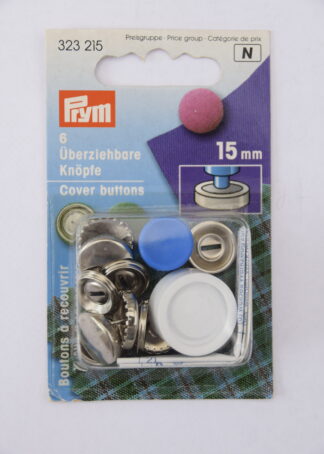 Prym | 6 Überziehbare Knöpfe (15mm)