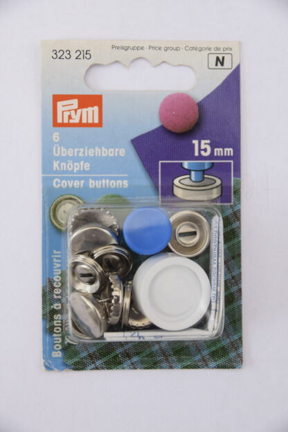 Prym | 6 Überziehbare Knöpfe (15mm)