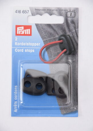 Prym | 2 Kordelstopper (Schwarz)