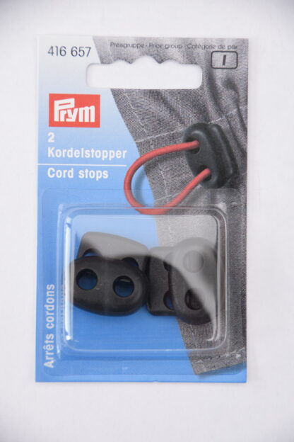 Prym | 2 Kordelstopper (Schwarz)