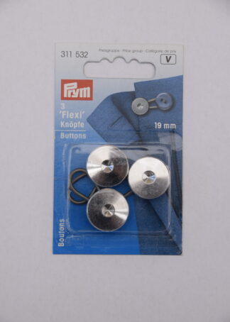 Prym | 3 'Flexi' Knöpfe (silber)