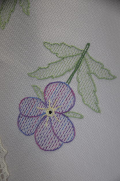 Stiefmütterchen Frühlingsdecke (Material + Muster)