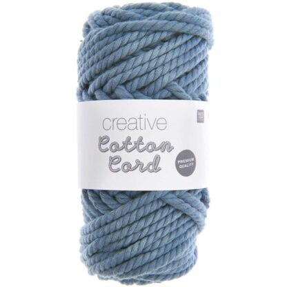 Rico Design Creative Cotton Cord Makramee-Garn (blau) – Bild 3