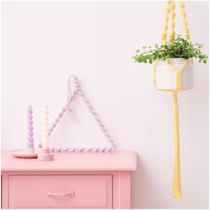 Rico Design Creative Cotton Cord Makramee-Garn pastellgelb – Bild 3