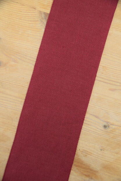 Leinenband weinrot