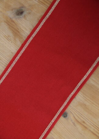 Leinenband rot - goldener Rand