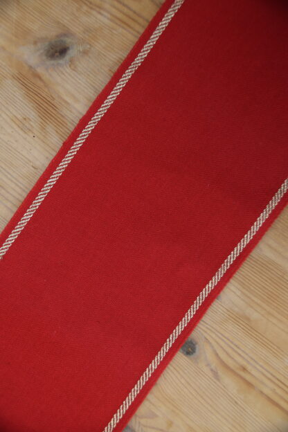 Leinenband rot - goldener Rand