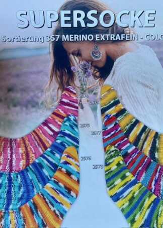 Supersocke 100 Sort. 357 Merino-Extrafein Color