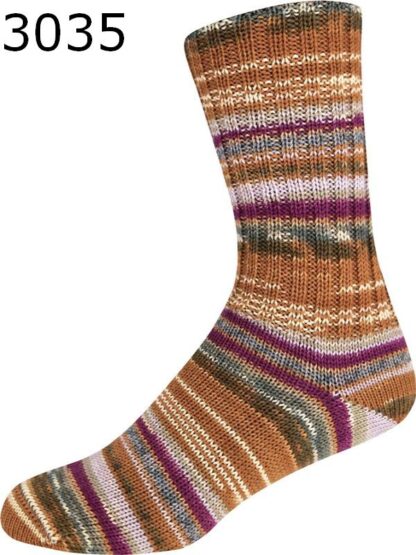 Supersocke Sort. 366 Merino Extrafein-Color Farbe 3035