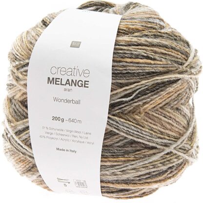 Creative Melange aran Wonderball | Farbe 001 Natur Mix