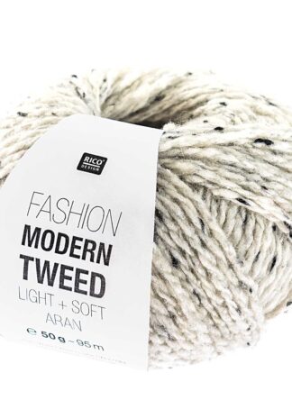 Fashion Modern Tweed aran | Farbe 001 Creme
