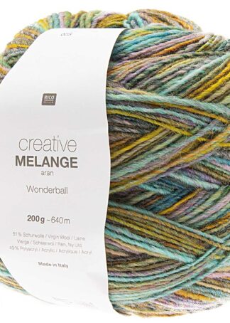 Creative Melange aran Wonderball | Farbe 003 Flieder-Türkis