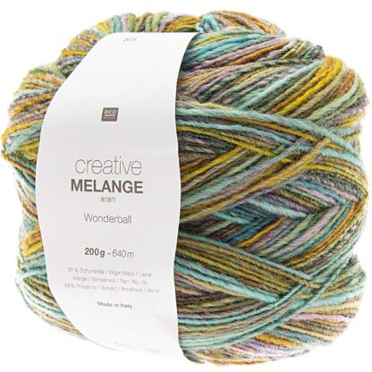 Creative Melange aran Wonderball | Farbe 003 Flieder-Türkis