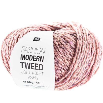 Fashion Modern Tweed aran | Farbe 005 Rosa