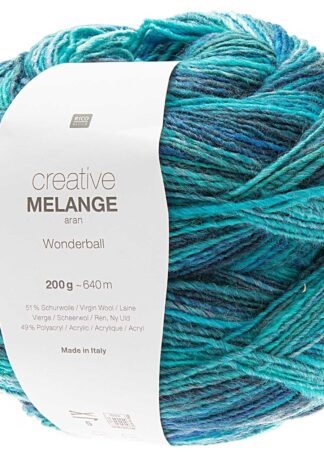 Creative Melange aran Wonderball | Farbe 006 Aqua Mix