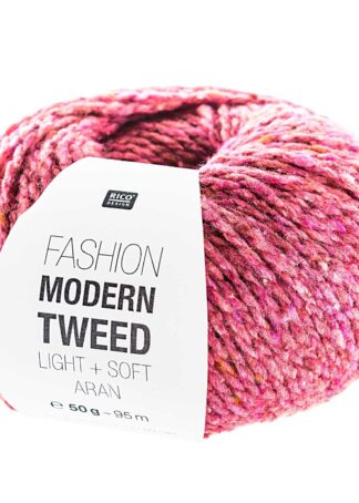 Fashion Modern Tweed aran | Farbe 006 Beere
