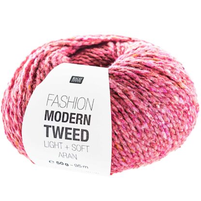Fashion Modern Tweed aran | Farbe 006 Beere
