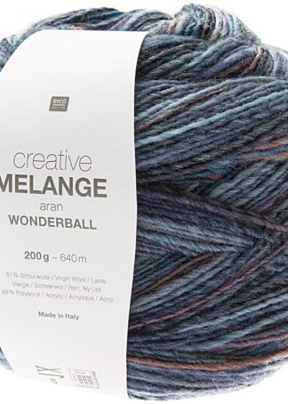 Creative Melange aran Wonderball | Farbe 007 Lila-Petrol
