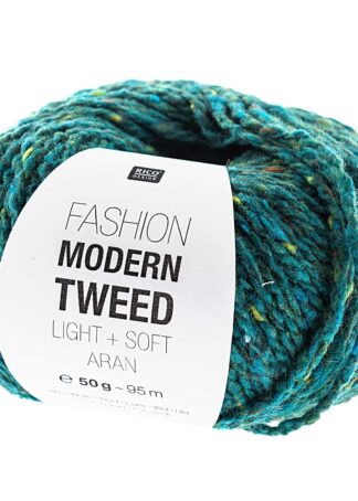 Fashion Modern Tweed aran | Farbe 008 Petrol