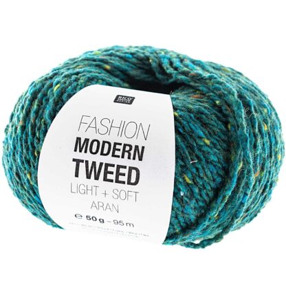 Fashion Modern Tweed aran | Farbe 008 Petrol