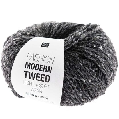 Fashion Modern Tweed aran | Farbe 009 Grau