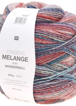 Creative Melange aran Wonderball | Farbe 011 Mauve-Efeu