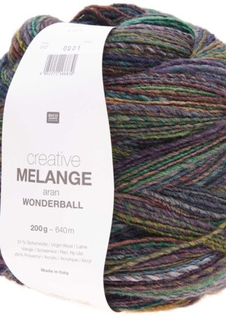 Creative Melange aran Wonderball | Farbe 012 Blau-Grün