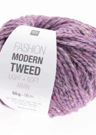 Fashion Modern Tweed aran | Farbe 012 Flieder
