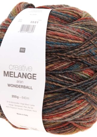 Creative Melange aran Wonderball | Farbe 013 Braun-Grau
