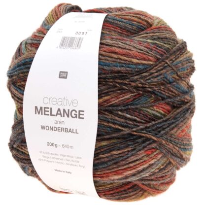 Creative Melange aran Wonderball | Farbe 013 Braun-Grau