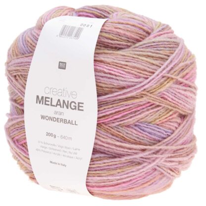 Creative Melange aran Wonderball | Farbe 014 Flieder-Pink