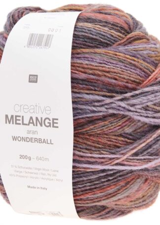 Creative Melange aran Wonderball | Farbe 015 Flieder-Orange