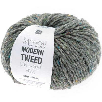 Fashion Modern Tweed aran | Farbe 015 Hellgrau