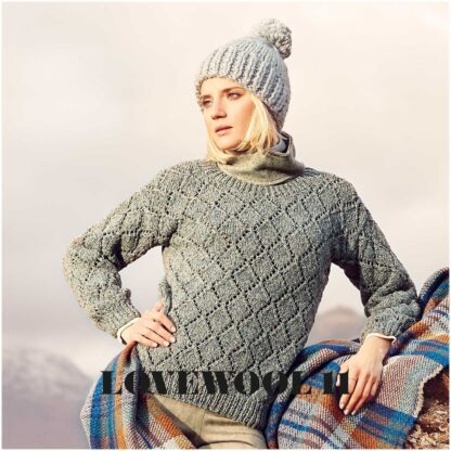 Fashion Modern Tweed aran | Farbe 015 Hellgrau – Bild 4