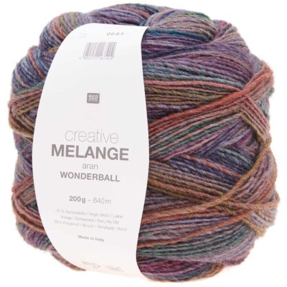 Creative Melange aran Wonderball | Farbe 016 Lila-Rost