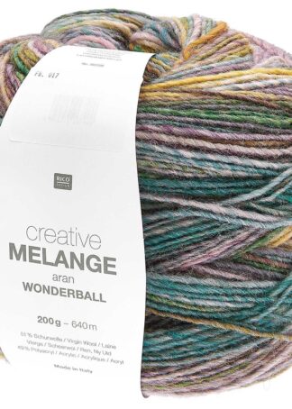 Creative Melange aran Wonderball | Farbe 017 Mauve-Petrol