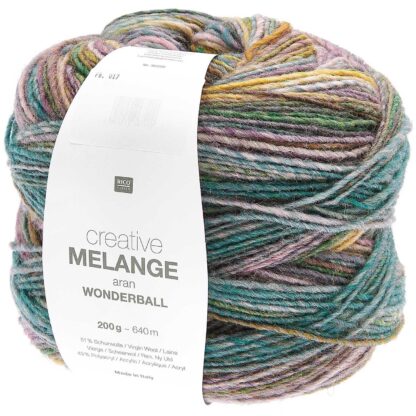 Creative Melange aran Wonderball | Farbe 017 Mauve-Petrol