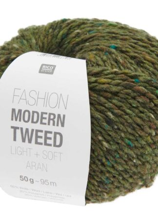 Fashion Modern Tweed aran | Farbe 018 Oliv