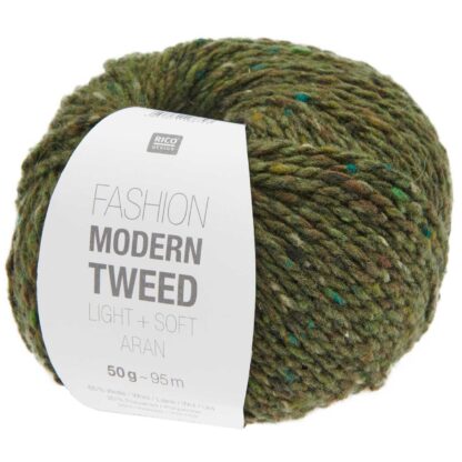 Fashion Modern Tweed aran | Farbe 018 Oliv
