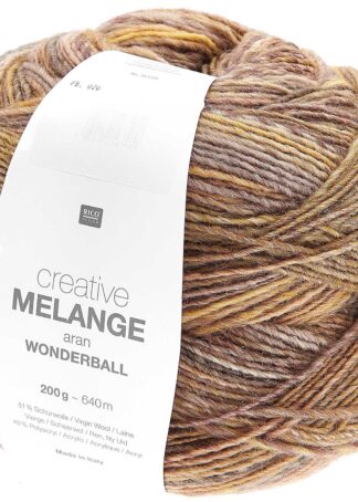 Creative Melange aran Wonderball | Farbe 020 Oliv Mix