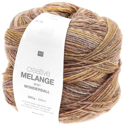 Creative Melange aran Wonderball | Farbe 020 Oliv Mix