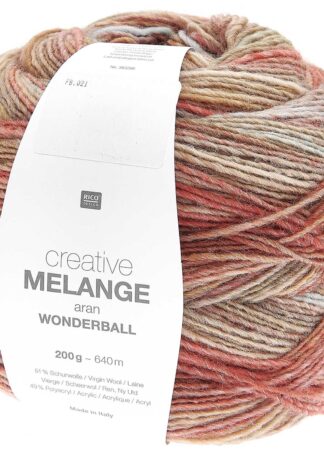 Creative Melange aran Wonderball | Farbe 021 Oliv-Rost