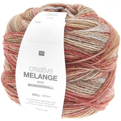 Creative Melange aran Wonderball | Farbe 021 Oliv-Rost